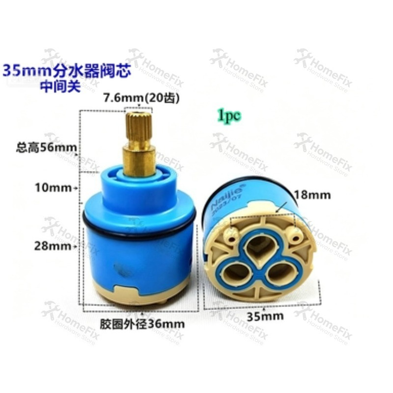 Basin Mixer Cartridge - 1 unidad de cartucho de válvula