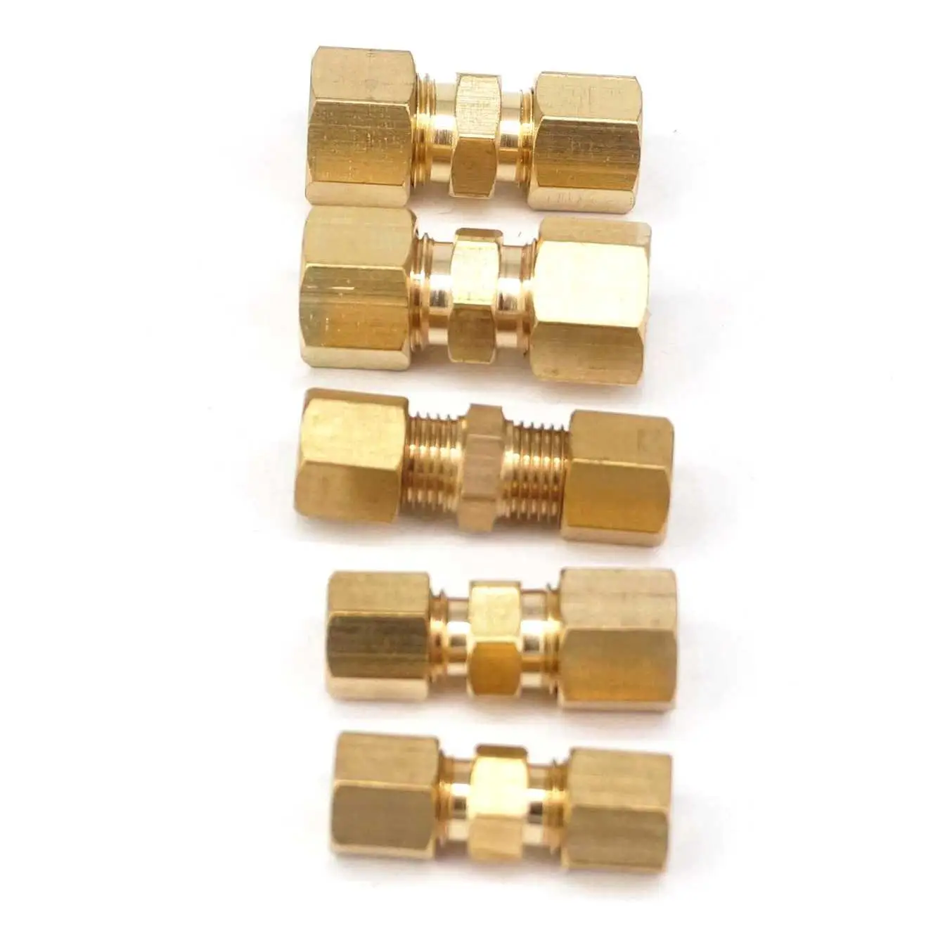 Compression Fitting Brass - Conector de compresión para tubo O.D,