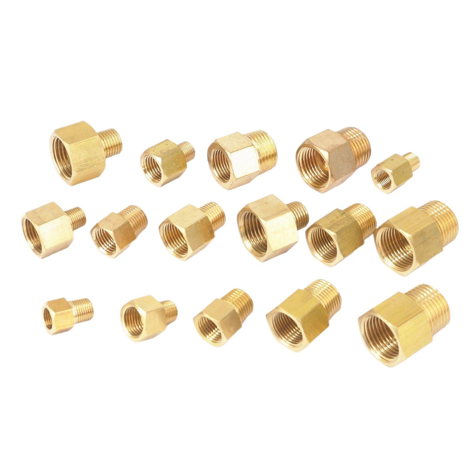 Compression Fitting Brass - Adaptador hembra a macho para manómetro,